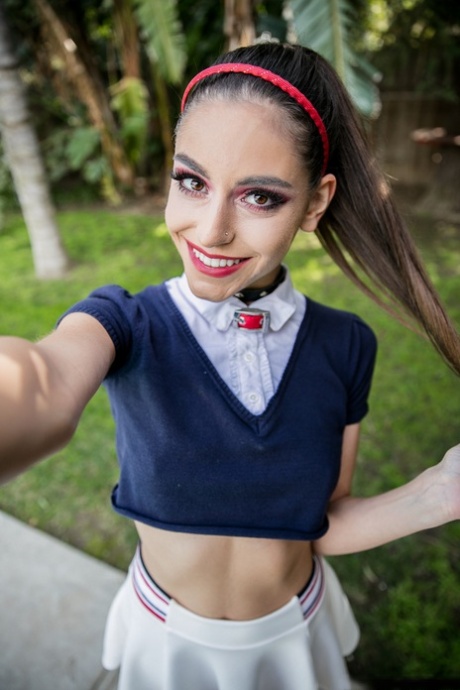 Petite girl Arielle Faye gets spanked prior to partaking in rough sex