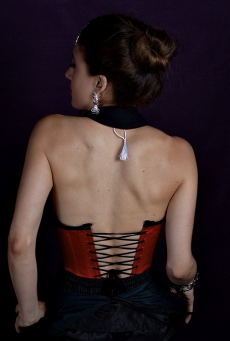 Skinny Indian female uncovers her tiny breasts during a solo shoot