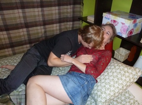Teen girl with a flat chest is stripped and fucked by her man friend