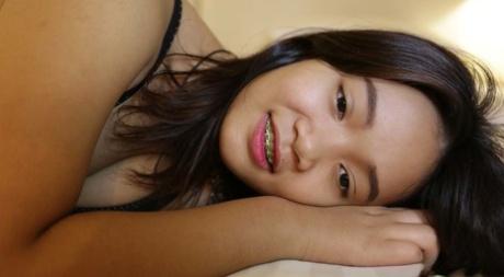Young looking Thai girl in braces Apple has POV sex with tourist