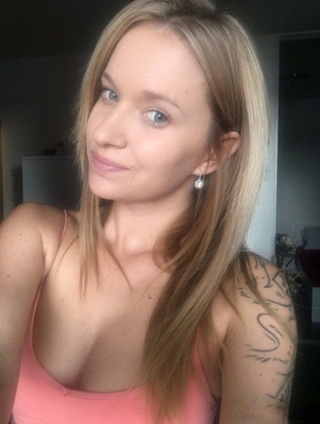 Hot and beautiful Angel Piaf takes a self shot to capture her firm sexy ass