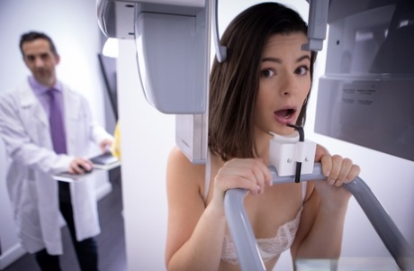 Nice girl Dharma Jones has sexual intercourse with her doctor