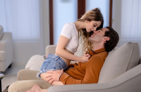 Horny young girl Molly Little seduces and fucks her older tutor