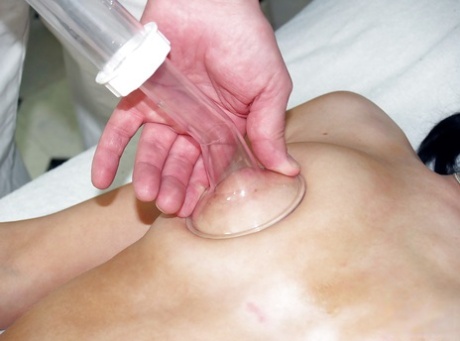Silvia taking off clothes and having fun with her doctor