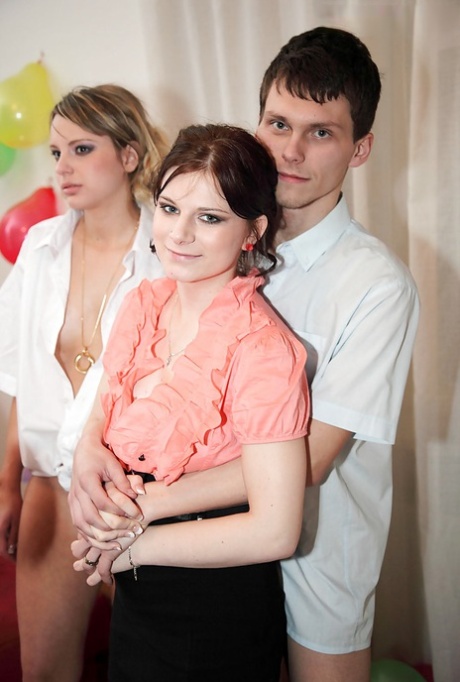 Lecherous coeds with sexy fannies enjoy a hardcore sex party