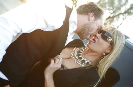 Curvaceous MILF Kelly Madison gives head and gets fucked outdoor