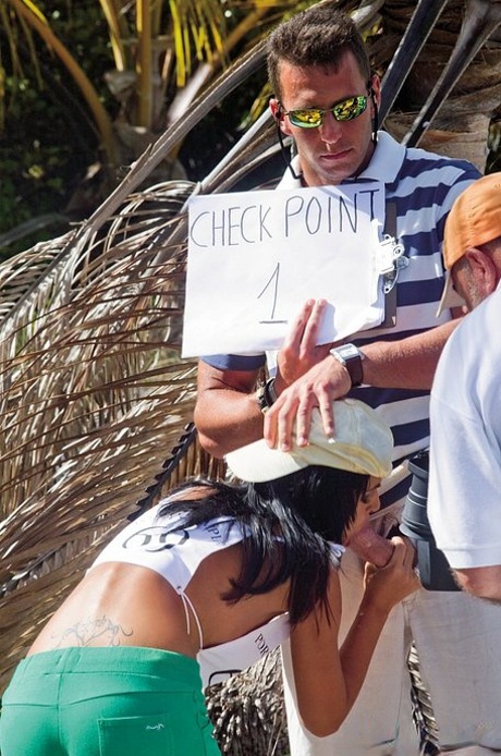 4 European pornstars attempt an epic sporting event with BJs & outdoor fucking