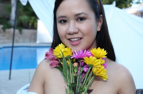 Adorable chubby Asian Carmina Kai gets POV facial & licks cum off her fingers