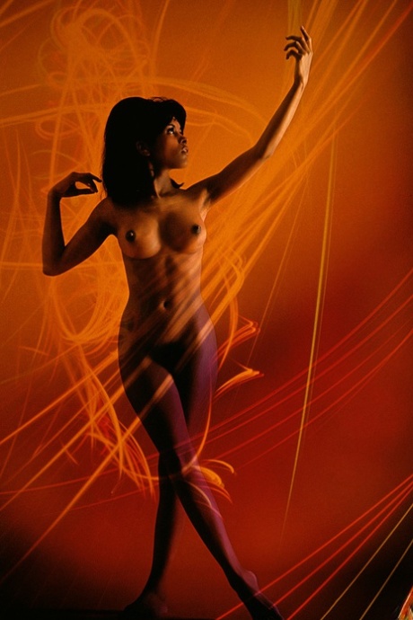 Darling retro centerfold Jean Bell shows off her amazing pointy natural tits