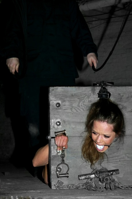 Mature Americans Julie Night & Devaun get restrained & whipped in BDSM action