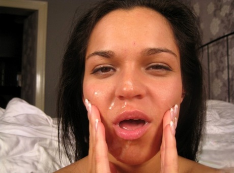 Cute Hungarian babe Sandra Rodriguez exposes her titties and rides a dick