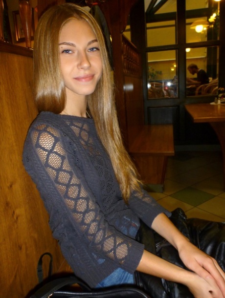 Naughty Maria peeing outdoors while flashing pantyless upskirts with her GF