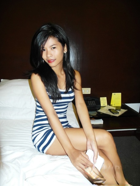 Delicious Asian models strip and flaunt their sexy slender bodies