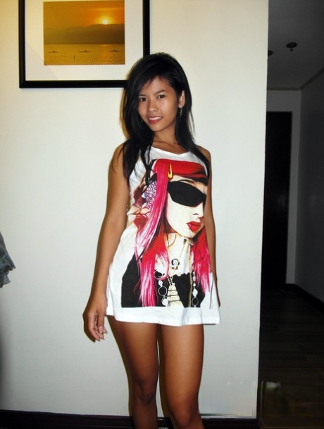 Delicious Asian models strip and flaunt their sexy slender bodies