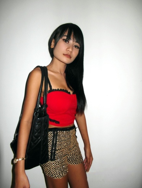 Delicious Asian models strip and flaunt their sexy slender bodies