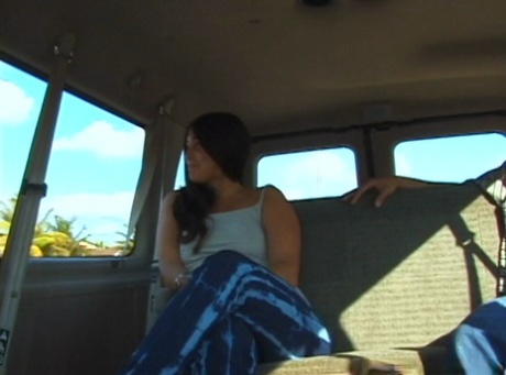 Latina amateur Mimi gets picked up and fucked by strangers in a van