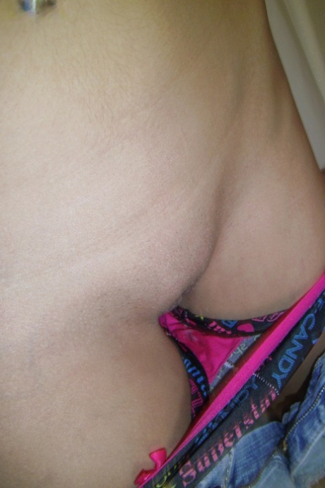 Blonde teen Elle 3 shows off her shaved little pussy & her amazing big tits