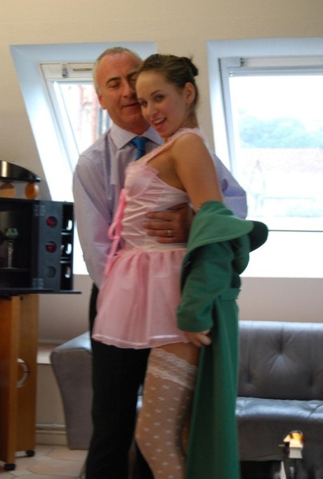 Sweet amateur ballerina Alexa exposes her body and gets fucked by an older man