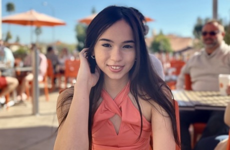 Sexy amateur teen Dakota displays her tasty twat and hot ass in public