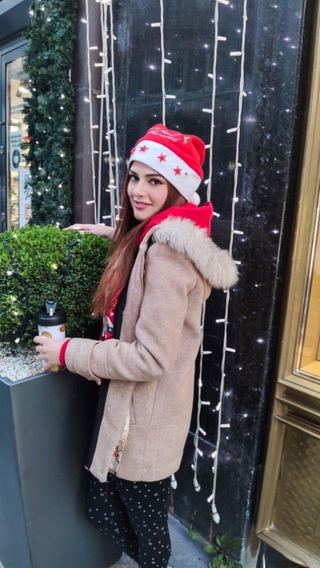Canadian babe Mina Von D gets a thorough dicking in a Christmas threesome