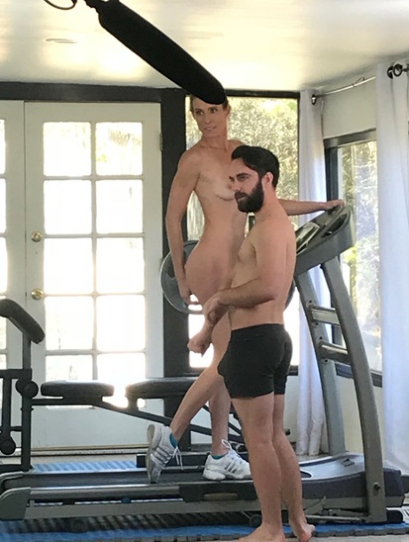 Slim MILF Sofie Marie shows her dick riding skills in BTS action