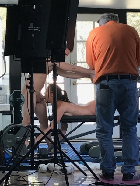 Slim MILF Sofie Marie shows her dick riding skills in BTS action