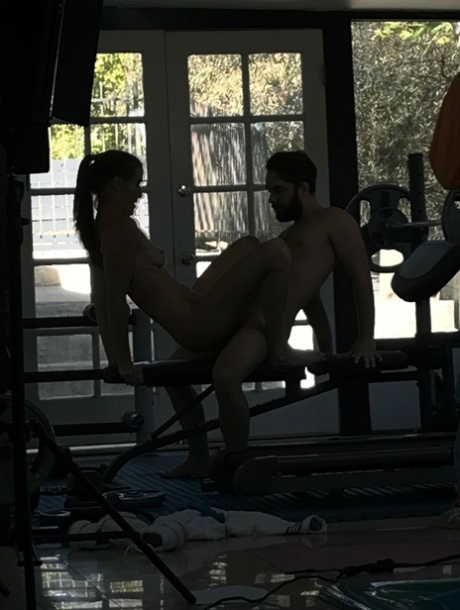Slim MILF Sofie Marie shows her dick riding skills in BTS action