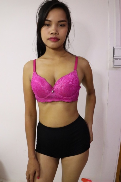 Asian beauty Julie B strips at the casting, shows her curves enjoys a POV fuck