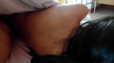 Petite babe Bee C gets a dicking in different positions & takes a cumshot