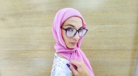 Arab MILF with a hijab Mandy Rhea gets fucked & creampied by her stepson