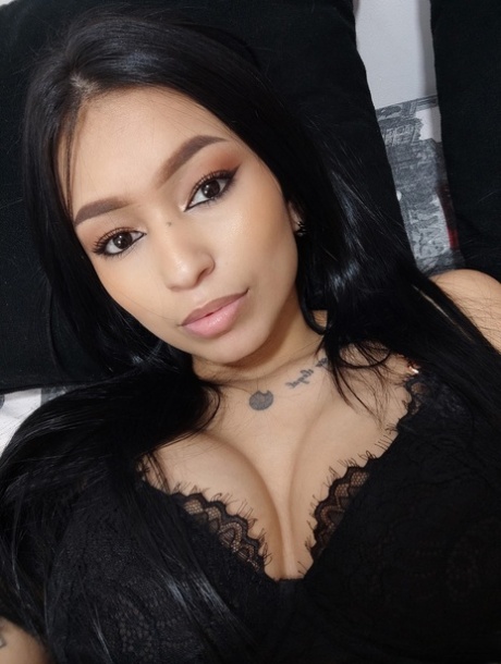 Latina babe Alexa Belluci flashes her juicy tits while teasing in sexy outfits