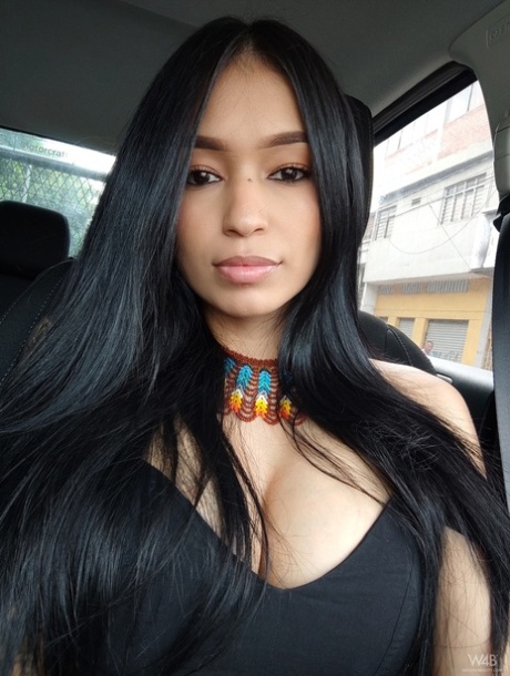 Latina babe Alexa Belluci flashes her juicy tits while teasing in sexy outfits