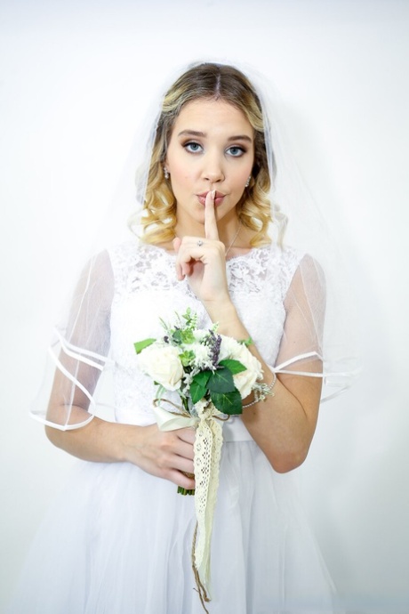 Petite teen bride with a nice bum Sophia Sterling gets banged by her godfather