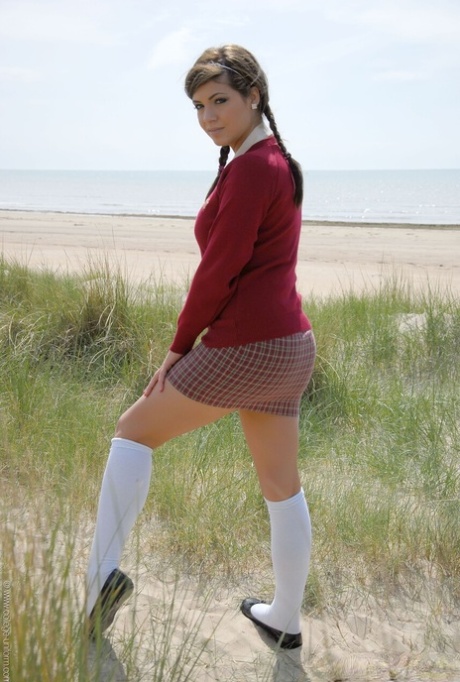 College Uniform featuring Samantha Buxton Naked Gallery
