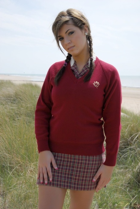 College Uniform featuring Samantha Buxton Naked Gallery