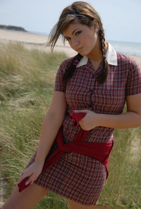 College Uniform featuring Samantha Buxton Naked Gallery