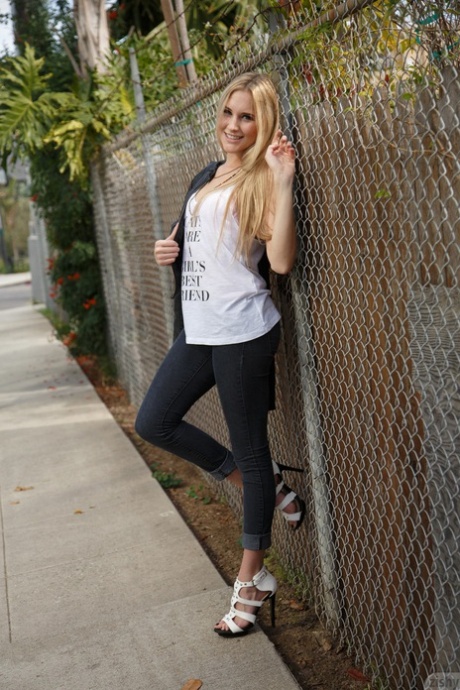 Teen girlfriend Cole Esenwein exposes her bum and poses in rainbow undies