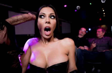 Sexy stripper Rachel Starr treats a hung stud to a hot blowjob & some wild sex